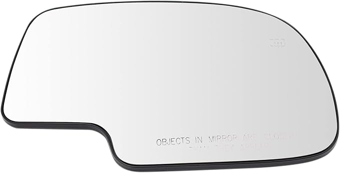 TRQ Passenger Side Mirror Glass Heated Without Turn Signal Without Auto Dim Compatible with 1999-2006 Cadillac Escalade ESV E