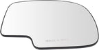 TRQ Passenger Side Mirror Glass Heated Without Turn Signal Without Auto Dim Compatible with 1999-2006 Cadillac Escalade ESV E
