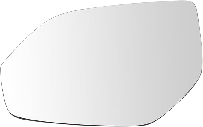 TRQ Driver Side Mirror Glass Non Heated Flat For Factory Equipped & Aftermarket Mirrors Compatible with 2018 Volkswagen Atlas