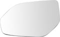 TRQ Driver Side Mirror Glass Non Heated Flat For Factory Equipped & Aftermarket Mirrors Compatible with 2018 Volkswagen Atlas