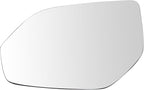 TRQ Driver Side Mirror Glass Non Heated Flat For Factory Equipped & Aftermarket Mirrors Compatible with 2018 Volkswagen Atlas