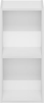 Furinno Fulda Book Shelf, 2-Tier Narrow Bookshelf, Bookcase with 10-in Width Storage Shelf, 9.3 x 9.8 x 21.2, for Living Room