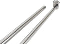 Design House 40 Inch to 72 Inch Adjustable Closet Rod for Hanging Clothes, Polished Chrome, Heavy Duty Steel Construction – D