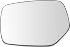 TRQ Driver Side Mirror Glass Snap On with Backing Plate Fits 2015-2017 Subaru Outback 2015-2019 Subaru Legacy