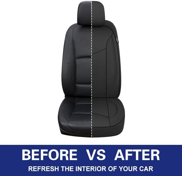 CAROMOP Neoprene Car Seat Cover 2 Front Seats, Waterproof Seat Covers for Cars, Universal Fit for Most Car Interior Covers-Se