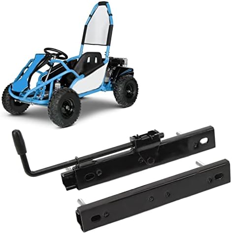 Vehicle Seat Slider Track, 2PCS Strong Strength Adjustable Seat Sliding Fit For Go Kart Four Wheel Off Road UTV