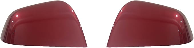 Compatible with Tesla Model Y Side Mirror Cover Replacement 2021 2022 2023 2024, Left & Right Side Rearview Mirror Cover Cap for Model Y Accessories(red)