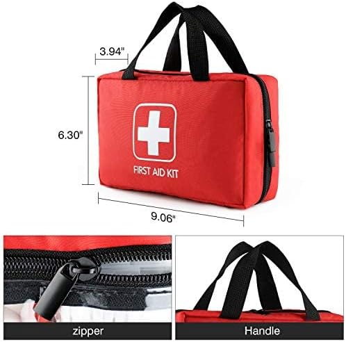 First Aid Kit - Trauma Kit with Essential Emergency Medical Supplies, Waterproof Travel First Aid Kit, Simple and Portable Em