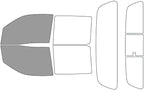Rvinyl Window Tint Kit Compatible with Nissan Frontier 2022-2024 (4 Door Crew Cab) - Front Precut Kit - 50%
