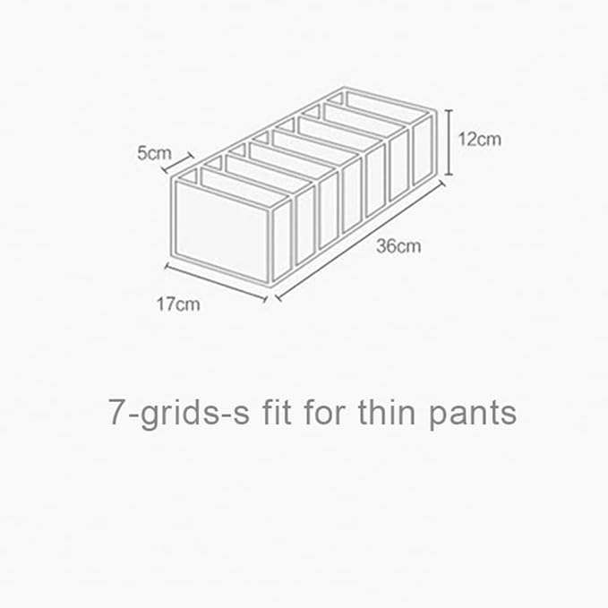 HSLFUAI 2 Pack Drawer Organizer for Thin Jeans,Pants,T-shirts Foldable Closet Organizer Drawer Soft Fabric Dresser Drawer Div
