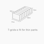 HSLFUAI 2 Pack Drawer Organizer for Thin Jeans,Pants,T-shirts Foldable Closet Organizer Drawer Soft Fabric Dresser Drawer Div