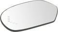 TRQ Driver Side Mirror Glass Heated Convex Turn Signal with Backing Plate For Factory Equipped Mirrors Compatible with 08-13 