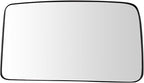 TRQ Driver Side Lower Mirror Glass Heated Snap On Compatible with 2013-2014 Ford F-150 2009-2012 F-250 F-350 F-450 F-550 Supe