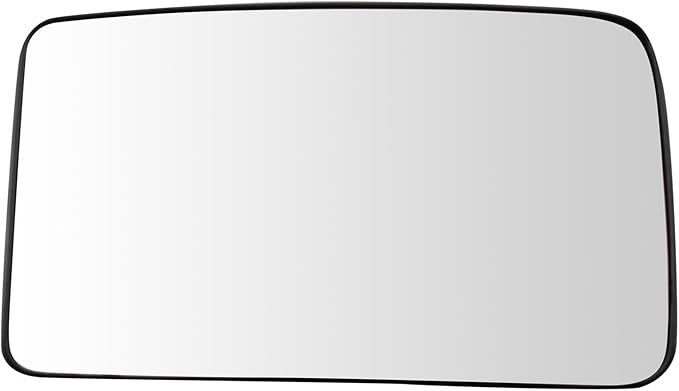 TRQ Driver Side Lower Mirror Glass Heated Snap On Compatible with 2013-2014 Ford F-150 2009-2012 F-250 F-350 F-450 F-550 Supe