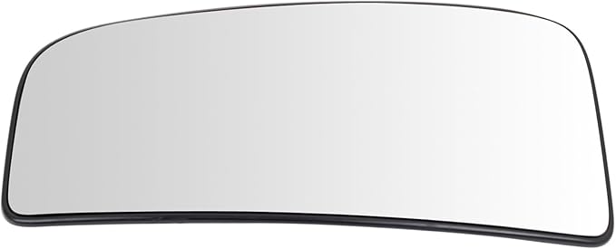 TRQ Left Lower Mirror Glass Snap On Clear Non Heated Compatible with 2015-2020 Ford F-150 2017-2022 Ford F-250 Super Duty F-3