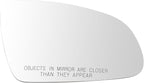 TRQ Passenger Side Mirror Glass Heated Convex For Factory Equipped Mirrors Only Compatible with 2018-2022 Hyundai Kona