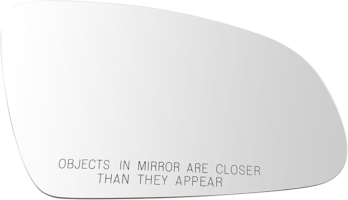 TRQ Passenger Side Mirror Glass Heated Convex For Factory Equipped Mirrors Only Compatible with 2018-2022 Hyundai Kona