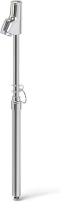 MEANLIN MEASURE Silver Double Straight Type Tire Pressure Gauge，Dual Head Air Pressure Gauge 1Pcs，Pressure Range 10-150 Psi(Suitable for Trucks, etc.