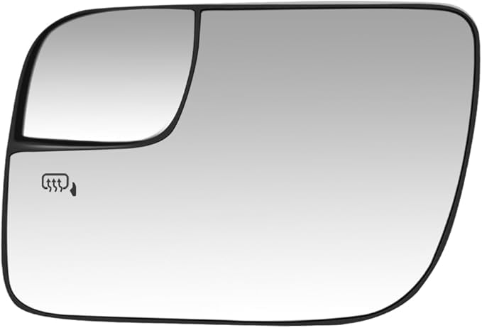 Senzeal Driver Side Heated Mirror Glass Replacement for Ford Explorer 2011-2019 Blind Spot Mirror Glass BB5Z-17K707-A (Left Side)
