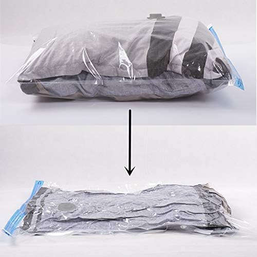 5 Pack Extra Jumbo Vacuum Storage Bags (51"x47"in Our Largest Size) Airtight Seal, Waterproof, Dustproof, for Clothes, Blanke