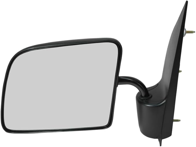 TRQ 2 Piece Driver and Passenger Side Mirror Assembly Set Manual Adjustment Non-Heated No Memory Black Compatible with 1994-2