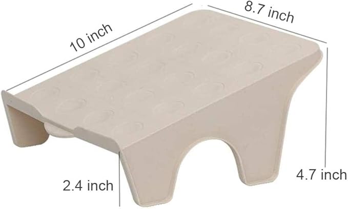 4 Pcs Stacking Shoe Organizer for Shelf 10 x 8.7 in – Double Layer Space Saving Shoe Dividers for Shelves – Footwear Riser fo