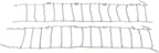 Mytee Products (Set of 2 24.5" Twist Link Snow Tire Chain for Semi Trucks - Emergency Tire Traction Grip Chains - Snow Blower