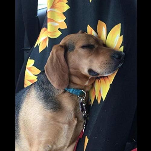 Car Front Seat Covers, Universal Sunflower PrintingCar Seat Protector Seat Cushion Full Cover Fit Most Car,Truck,SUV,Van (Sun