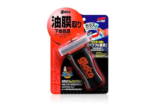 SOFT99 Glaco Glass Compound Roll On 100ml and Glaco DX_110ml_Bundle Package