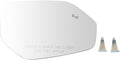 TRQ Passenger Side Mirror Glass Heated Blind Spot Convex For Factory Equipped & Aftermarket Mirrors Compatible with 2018 Volk