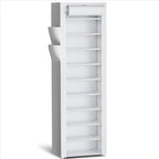 Kitsure Shoe Rack - 10-Tier Large Capacity Shoe Organizer Shelf with Dust Cover & Side Pockets, Rust-Proof Metal Shoe Rack fo