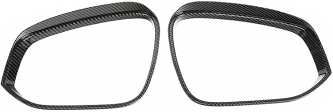 ERIDANUS Auto Accessories Fit for RAV4 2024 2023 2022 2021 2020 2019 Side Rearview Mirror Rain Eyebrow Cover Trim (Carbon Fiber Style) ABS 2 PCS