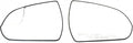 For Hyundai Elantra Mirror Glass 2017 2018 Driver and Passenger Side Pair/Set | Non-Heated | Flat Glass Type | w/Backing Plate and BSG | HY1320224, HY1321224 | 87611F3050, 87621F3050