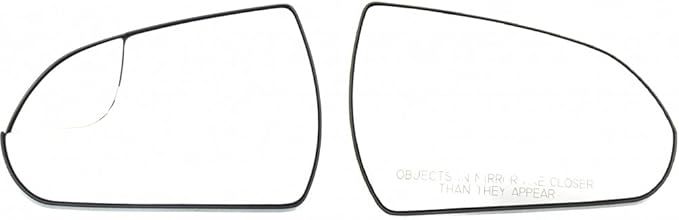 For Hyundai Elantra Mirror Glass 2017 2018 Driver and Passenger Side Pair/Set | Non-Heated | Flat Glass Type | w/Backing Plate and BSG | HY1320224, HY1321224 | 87611F3050, 87621F3050