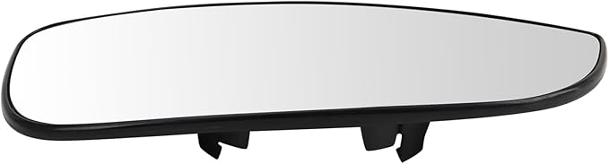 TRQ Passenger Side Lower Mirror Glass Heated Clear Compatible with 2014-2023 Ram ProMaster 1500 2500 3500 CH1325194