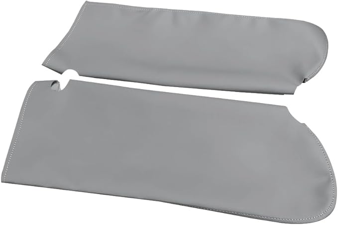 Car Sun Visor Cover Pair Fit for Chevy Tahoe Suburban Yukon 1995-1999, Microfiber Leather, Gray