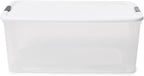 Sterilite 16-Pack Ultra Latching Box, Storage Bins with Lids, Clear Plastic, 116 Quart - Heavy-Duty Organizing Containers for