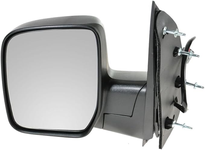 TRQ Driver and Passenger Side Mirror Assembly Set Power Textured Black Foldaway Compatible with 2009 Ford E-150 2009 E-250 20