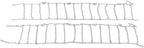 Mytee Products (Set of 2) 24.5" Twist Link Dual Snow Tire Chains for Semi Trucks - Emergency Tire Traction Grip - Snow Blower