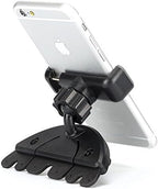Premium CD Player Slot Car Mount Phone Holder Dock for Motorola Moto Z Droid, Force - iPhone 7 6S 6, Plus - Samsung Galaxy S7 S6, Edge, Edge+ - Google Pixel, XL - LG G5 V20 - All Smartphones