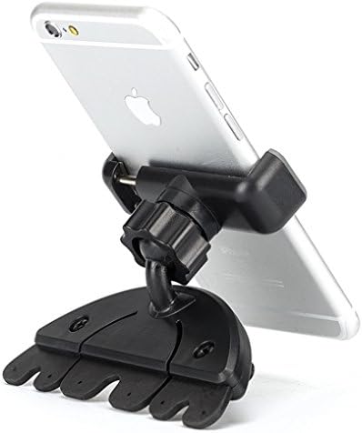 Premium CD Player Slot Car Mount Phone Holder Dock for Motorola Moto Z Droid, Force - iPhone 7 6S 6, Plus - Samsung Galaxy S7 S6, Edge, Edge+ - Google Pixel, XL - LG G5 V20 - All Smartphones