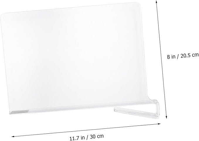 Luxshiny Organize Your Closet 2pcs Acrylic Wardrobe Partition Shelf Divider for Clothes Hats Towels