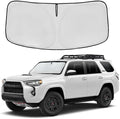 Windshield Sun Shade for Toyota 4Runner 2010-2024 2025 2026 Front Window Shade Custom Fit 4Runner Accessories Sun Visor Foldable Shade Blocks UV Rays Summer Must Have Car Accessories