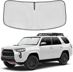 Windshield Sun Shade for Toyota 4Runner 2010-2024 2025 2026 Front Window Shade Custom Fit 4Runner Accessories Sun Visor Foldable Shade Blocks UV Rays Summer Must Have Car Accessories