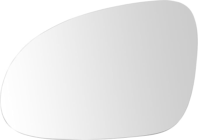 TRQ Driver Side Mirror Glass Heated Snap On Compatible with 2010-2014 Volkswagen Jetta 2006-2010 Passat 2006-2009 Rabbit 2006