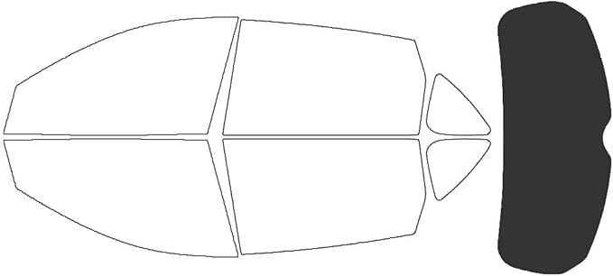 Rvinyl Window Tint Kit Compatible with Acura RDX 2019-2025 - Rear Windshield Precut Kit - 20%