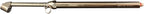 Milton S-976 Dual Head Chuck Tire Pressure Service Gauge, Plated Brass Tube, 12 3/4” 1-160 PSI