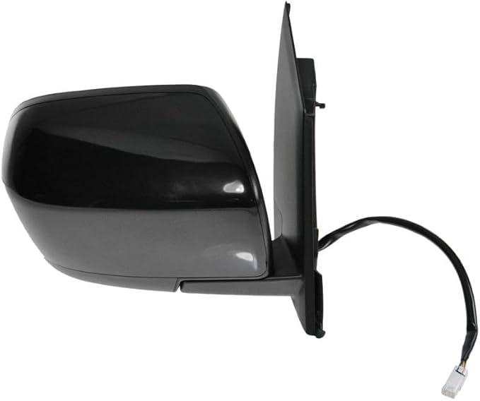 TRQ 2 Piece Driver and Passenger Side Mirror Assembly Set Electric Adjustment Heated No Memory Black Compatible with 2007-201