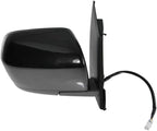 TRQ 2 Piece Driver and Passenger Side Mirror Assembly Set Electric Adjustment Heated No Memory Black Compatible with 2007-201