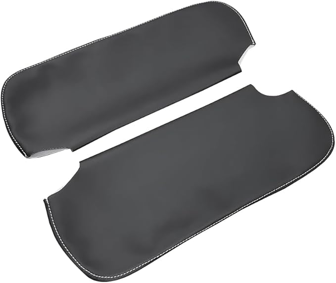 Black Car Sun Visor Cover, Left & Right Side Sun Visor Skin Pair Fits for Chevy Camaro 1993-2002, for Firebird 1993-2002 (Skin Only)